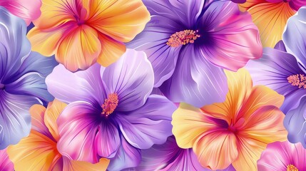 Flower Seamless Pattern , Foral Seamless Pattern.