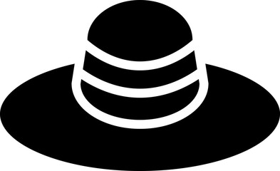 Wide-Brimmed Hat Icon