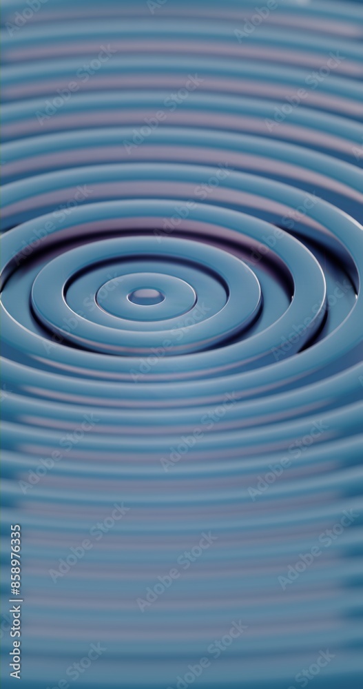 Aufkleber rhythmic depths: an exploration of dynamic circular layers