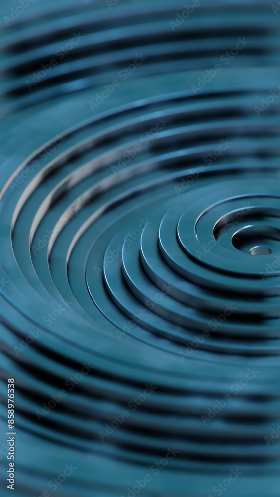 Poster rhythmic depths: an exploration of dynamic circular layers