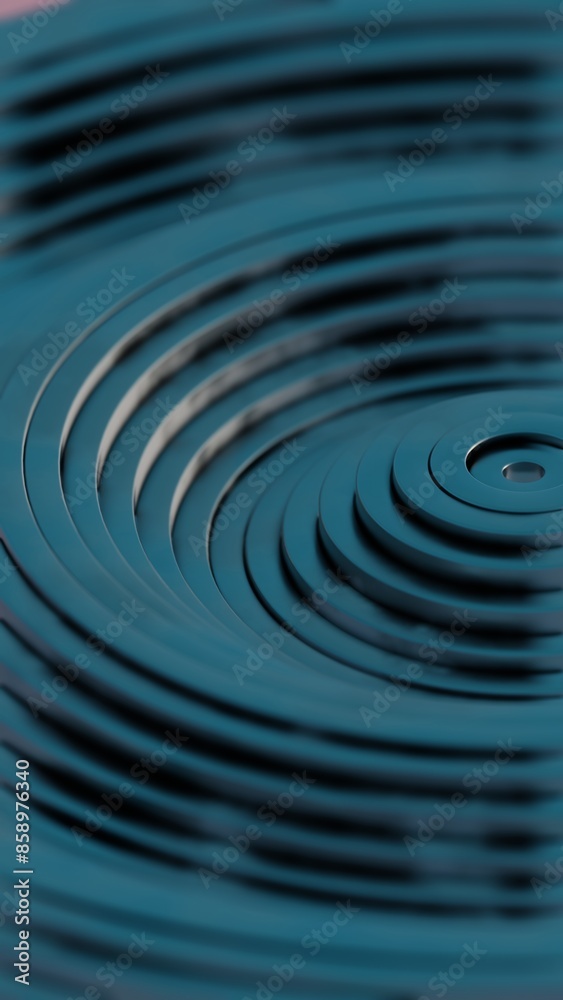 Poster rhythmic depths: an exploration of dynamic circular layers