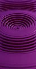 3D Abstract Render of Concentric Circular Pattern - Neon Blue and Purple Geometric Design