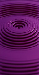 3D Abstract Render of Concentric Circular Pattern - Neon Blue and Purple Geometric Design