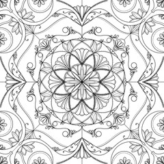 Fototapeta premium mandala ornemental abstract floral background, , vintage décoration 