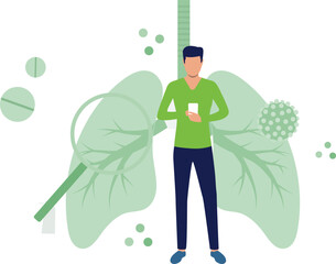 A boy is using mobile phone