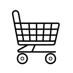 Shopping Cart icon, Shopping Cart SVG, Shopping Cart Cricut, Shopping Cart Clipart, shopping bag outline, shopping icon, mall icon, icons, single icon, business icon, web icon, Cut Files For Silhouett