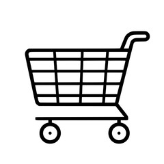 Shopping Cart icon, Shopping Cart SVG, Shopping Cart Cricut, Shopping Cart Clipart, shopping bag outline, shopping icon, mall icon, icons, single icon, business icon, web icon, Cut Files For Silhouett