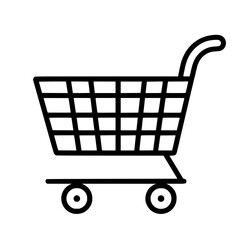Shopping Cart icon, Shopping Cart SVG, Shopping Cart Cricut, Shopping Cart Clipart, shopping bag outline, shopping icon, mall icon, icons, single icon, business icon, web icon, Cut Files For Silhouett