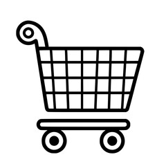 Shopping Cart icon, Shopping Cart SVG, Shopping Cart Cricut, Shopping Cart Clipart, shopping bag outline, shopping icon, mall icon, icons, single icon, business icon, web icon, Cut Files For Silhouett