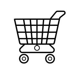 Shopping Cart icon, Shopping Cart SVG, Shopping Cart Cricut, Shopping Cart Clipart, shopping bag outline, shopping icon, mall icon, icons, single icon, business icon, web icon, Cut Files For Silhouett