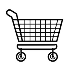 Shopping Cart icon, Shopping Cart SVG, Shopping Cart Cricut, Shopping Cart Clipart, shopping bag outline, shopping icon, mall icon, icons, single icon, business icon, web icon, Cut Files For Silhouett