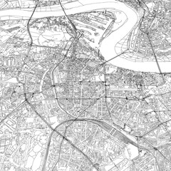 Obraz premium 3D illustration of city and urban in Dusseldorf Germany