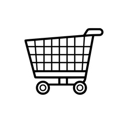 Shopping Cart icon, Shopping Cart SVG, Shopping Cart Cricut, Shopping Cart Clipart, shopping bag outline, shopping icon, mall icon, icons, single icon, business icon, web icon, Cut Files For Silhouett