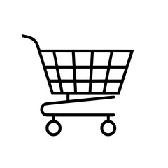 Shopping Cart icon, Shopping Cart SVG, Shopping Cart Cricut, Shopping Cart Clipart, shopping bag outline, shopping icon, mall icon, icons, single icon, business icon, web icon, Cut Files For Silhouett