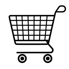 Shopping Cart icon, Shopping Cart SVG, Shopping Cart Cricut, Shopping Cart Clipart, shopping bag outline, shopping icon, mall icon, icons, single icon, business icon, web icon, Cut Files For Silhouett