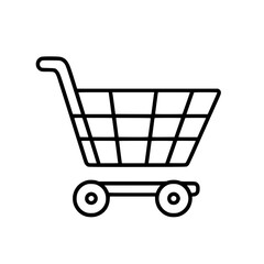 Shopping Cart icon, Shopping Cart SVG, Shopping Cart Cricut, Shopping Cart Clipart, shopping bag outline, shopping icon, mall icon, icons, single icon, business icon, web icon, Cut Files For Silhouett