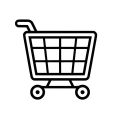 Shopping Cart icon, Shopping Cart SVG, Shopping Cart Cricut, Shopping Cart Clipart, shopping bag outline, shopping icon, mall icon, icons, single icon, business icon, web icon, Cut Files For Silhouett