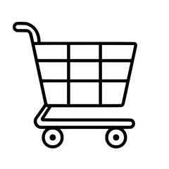 Shopping Cart icon, Shopping Cart SVG, Shopping Cart Cricut, Shopping Cart Clipart, shopping bag outline, shopping icon, mall icon, icons, single icon, business icon, web icon, Cut Files For Silhouett