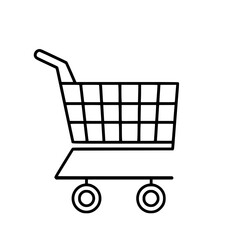 Shopping Cart icon, Shopping Cart SVG, Shopping Cart Cricut, Shopping Cart Clipart, shopping bag outline, shopping icon, mall icon, icons, single icon, business icon, web icon, Cut Files For Silhouett