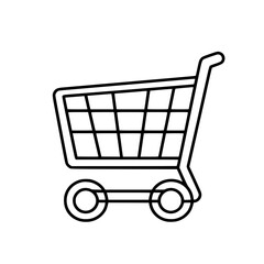 Shopping Cart icon, Shopping Cart SVG, Shopping Cart Cricut, Shopping Cart Clipart, shopping bag outline, shopping icon, mall icon, icons, single icon, business icon, web icon, Cut Files For Silhouett