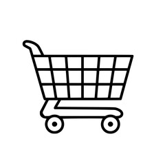 Shopping Cart icon, Shopping Cart SVG, Shopping Cart Cricut, Shopping Cart Clipart, shopping bag outline, shopping icon, mall icon, icons, single icon, business icon, web icon, Cut Files For Silhouett