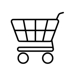 Shopping Cart icon, Shopping Cart SVG, Shopping Cart Cricut, Shopping Cart Clipart, shopping bag outline, shopping icon, mall icon, icons, single icon, business icon, web icon, Cut Files For Silhouett