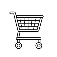 Shopping Cart icon, Shopping Cart SVG, Shopping Cart Cricut, Shopping Cart Clipart, shopping bag outline, shopping icon, mall icon, icons, single icon, business icon, web icon, Cut Files For Silhouett