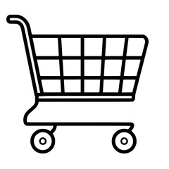 Shopping Cart icon, Shopping Cart SVG, Shopping Cart Cricut, Shopping Cart Clipart, shopping bag outline, shopping icon, mall icon, icons, single icon, business icon, web icon, Cut Files For Silhouett