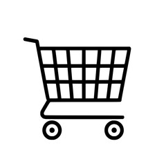 Shopping Cart icon, Shopping Cart SVG, Shopping Cart Cricut, Shopping Cart Clipart, shopping bag outline, shopping icon, mall icon, icons, single icon, business icon, web icon, Cut Files For Silhouett