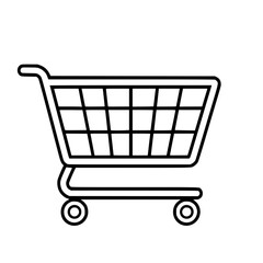 Shopping Cart icon, Shopping Cart SVG, Shopping Cart Cricut, Shopping Cart Clipart, shopping bag outline, shopping icon, mall icon, icons, single icon, business icon, web icon, Cut Files For Silhouett