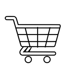 Shopping Cart icon, Shopping Cart SVG, Shopping Cart Cricut, Shopping Cart Clipart, shopping bag outline, shopping icon, mall icon, icons, single icon, business icon, web icon, Cut Files For Silhouett