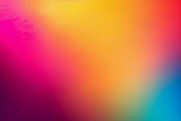 Obraz premium A colorful background with a rainbow and a brush stroke. The background is a mix of pink, blue, and yellow