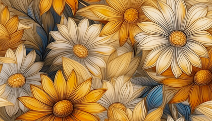 yellow chrysanthemum flowers