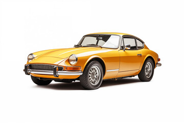 Obraz premium beautiful classic and historic car over isolated background