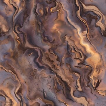 Ferro Fluid Vermiculation Ink Pattern