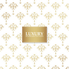 Gold Lines Ornament Geometric Seamless Pattern