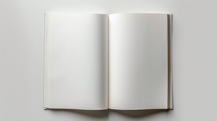 White background with an empty book