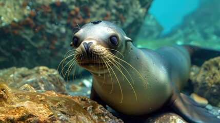 sea lion on the beach