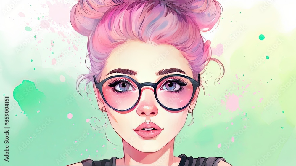 Canvas Prints person with glasses