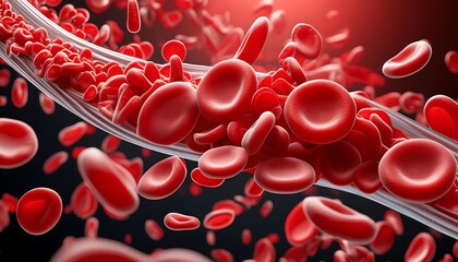 A dynamic scene showing the formation of a blood clot