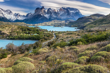 Nice view of Torres Del Paine National Park, Chile.