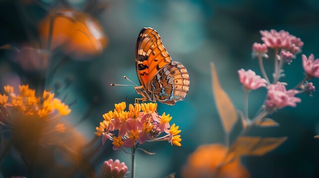 Fototapeta close up photo butterfly