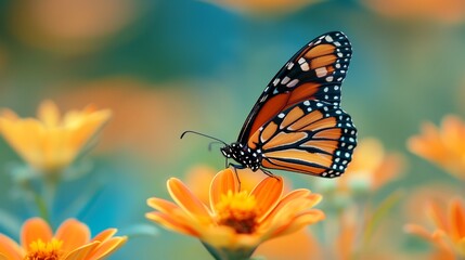 Fototapeta premium close up photo butterfly