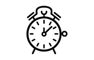 clock icon design on white background.