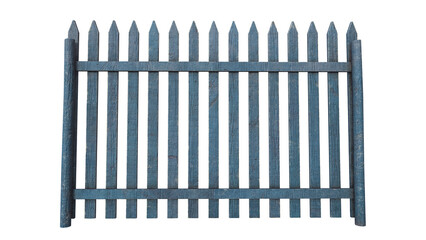 Wooden Fence V2 - 3d model render