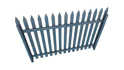 Wooden Fence V2 - 3d model render