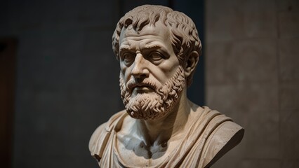 Fototapeta premium Ancient Marble Philosopher Bust