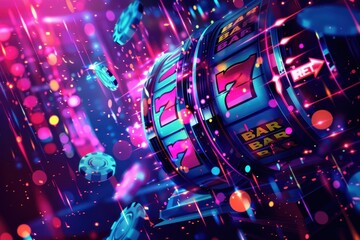 Neon Jackpot: Slot Machine with Seven