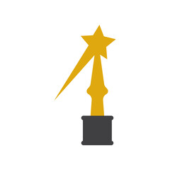 Trophy icon vector