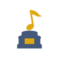 Trophy icon vector